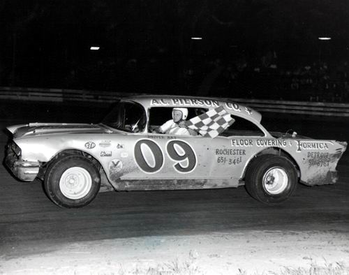 Mt. Clemens Race Track - Dad Pierson Checkered Flag From Lance Pierson (newer photo)
